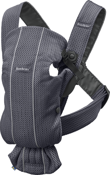 Baby bjorn top grey white mesh