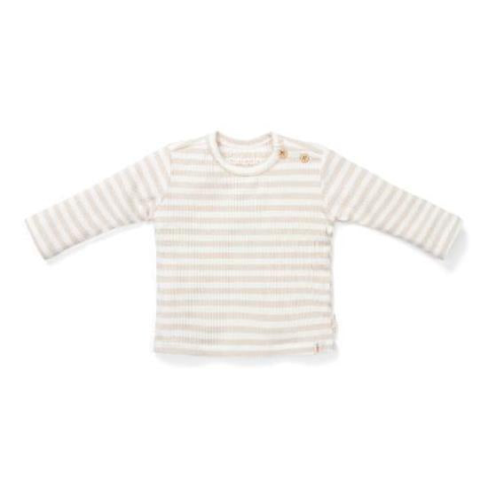 LD T-Shirt Long Sleeve Stripe Sand