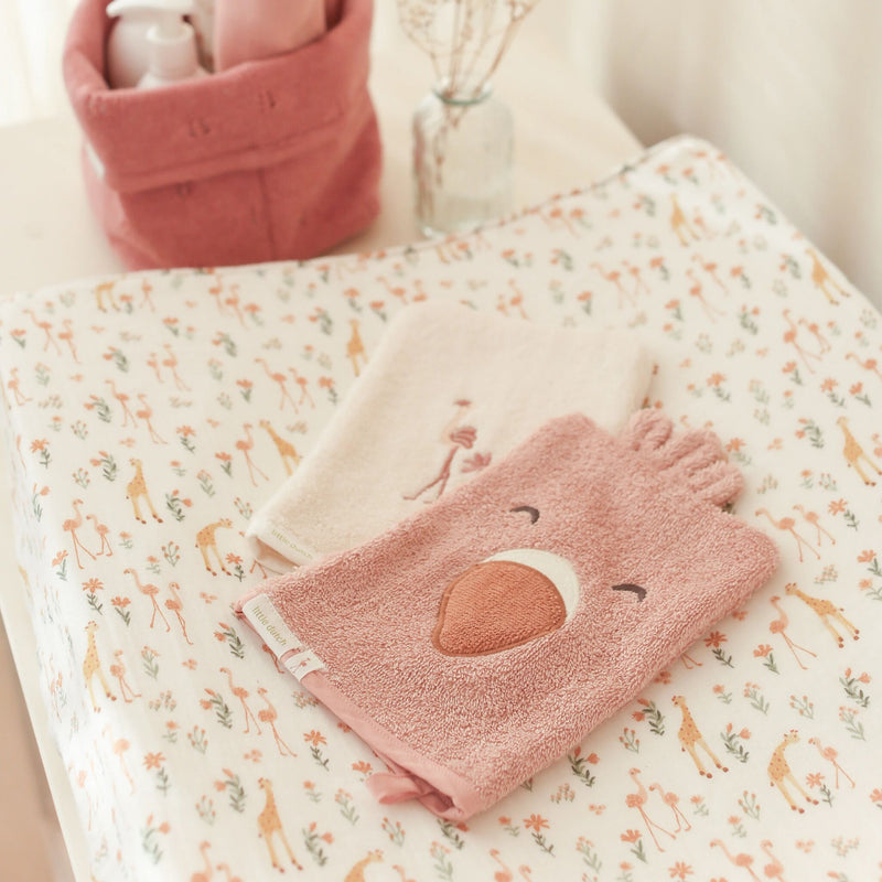 LD Washcloth Set Flamingo