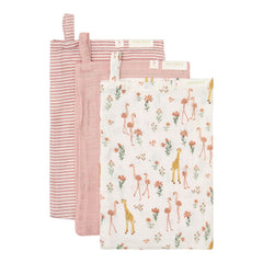 LD Washcloth Set Rose Blooming