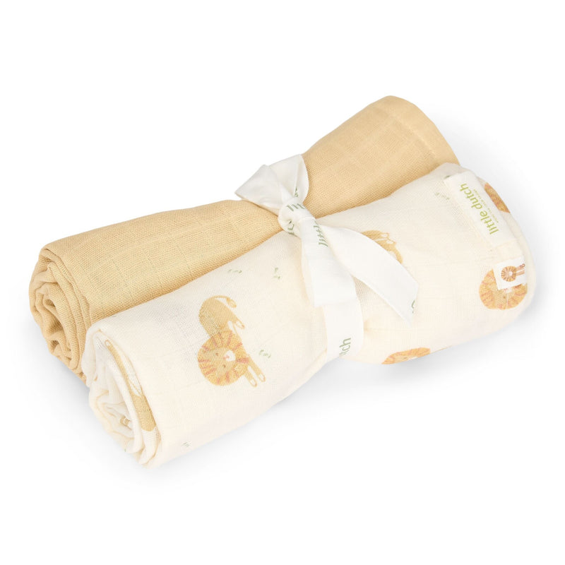 LD Swaddle Set Safari Leo/Yellow