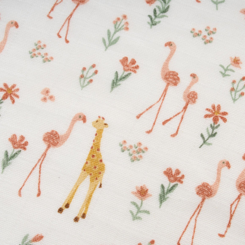 LD Fitted Sheet Safari Blooming Rose
