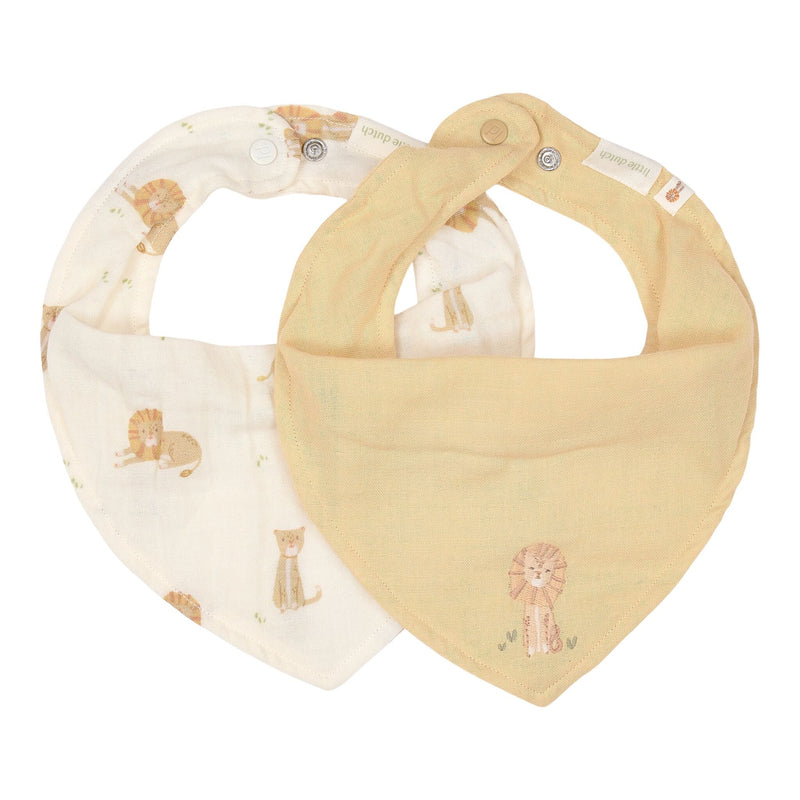 LD Bandana Bib 2-Pack Leo/Yellow