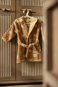 Bathrobe Terry 1-2y Jacquard Teddy Bear