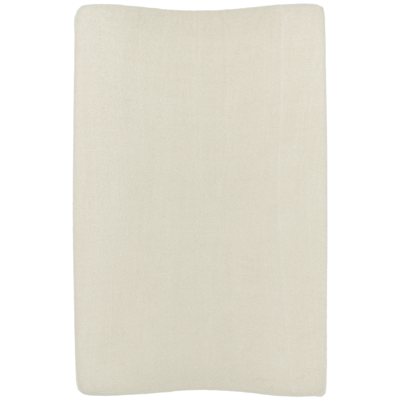 Meyco terry changing pad cover 50x70 in Soft Sand, top view