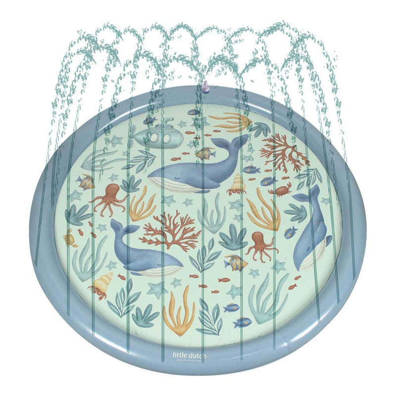 Little Dutch sprinkler mat Ocean World 150 cm