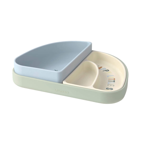Silicone Section Dish Set 3pc