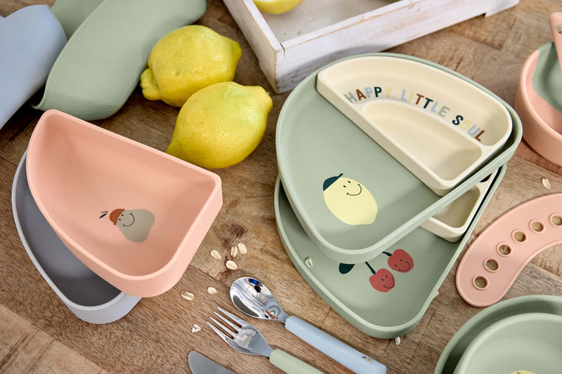 Silicone Section Dish Set 3pc