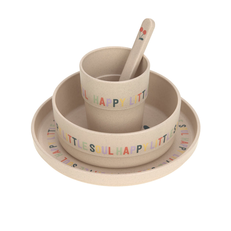Dish Set PP/ Cellulose Happy Fruits