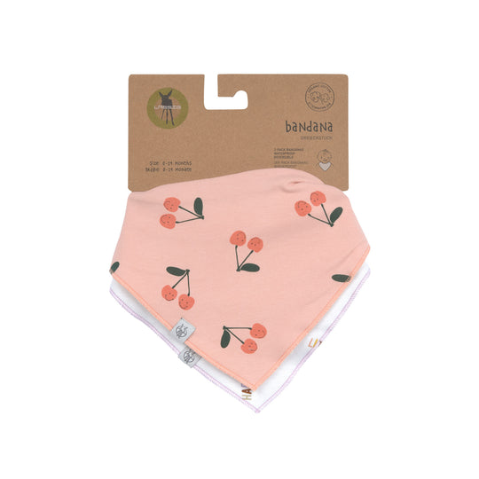 Bandana Bib 2pc Happy Fruits