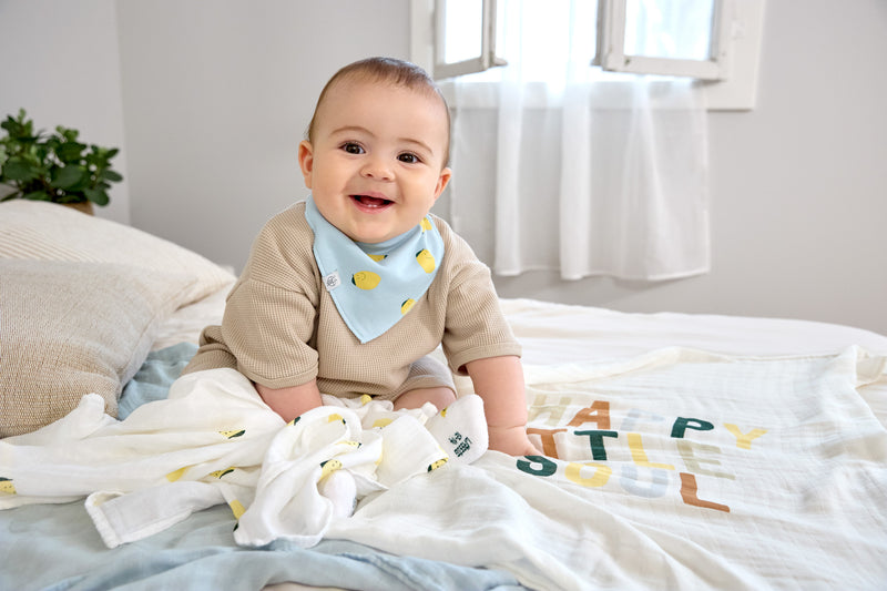 Bandana Bib 2pc Happy Fruits