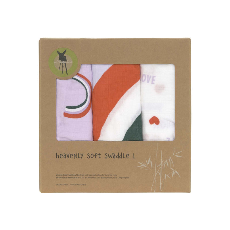 Swaddle & Burp Blanket Medium 3pc