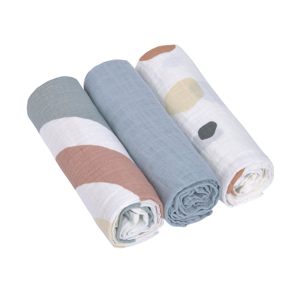 Swaddle & Burp Blankets Large 3 Pack