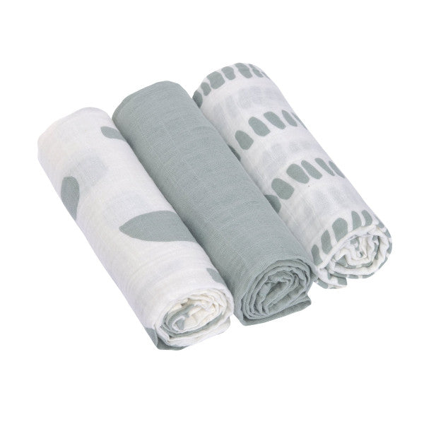 Swaddle & Burp Blankets Large 3 Pack