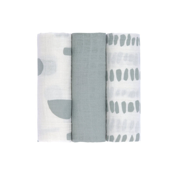 Swaddle & Burp Blankets Large 3 Pack