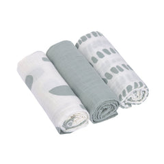 Swaddle & Burp Blanket Medium 3pc