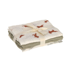 Swaddle & Burp Blanket Medium 3pc
