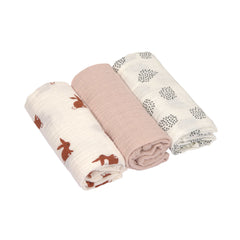 Swaddle & Burp Blanket Medium 3pc
