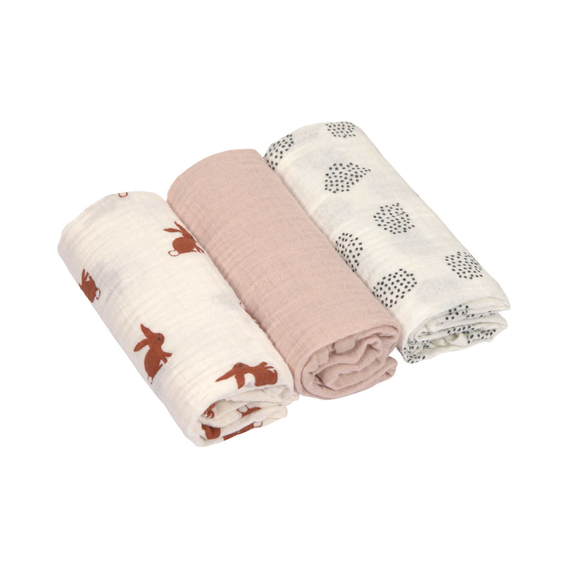 Swaddle & Burp Blanket Medium 3pc