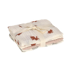 Swaddle & Burp Blanket Medium 3pc