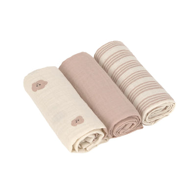 Swaddle & Burp Blanket Medium 3pc