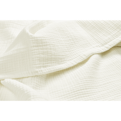 Close up of the Meyco Natural pre-washed muslin
