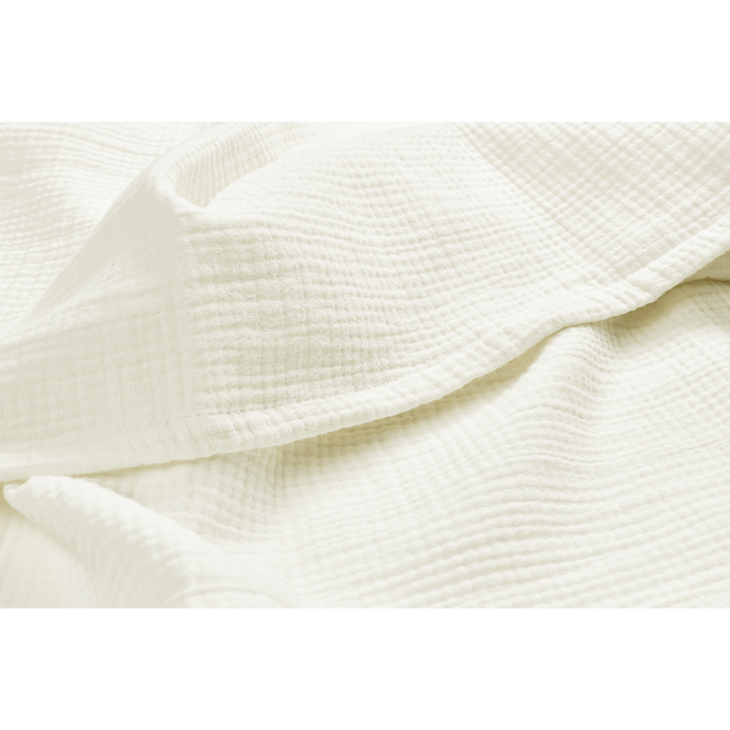 Close up of the Meyco Natural pre-washed muslin