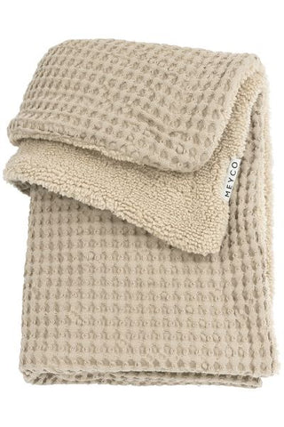 Blanket Waffle Teddy 100x150cm