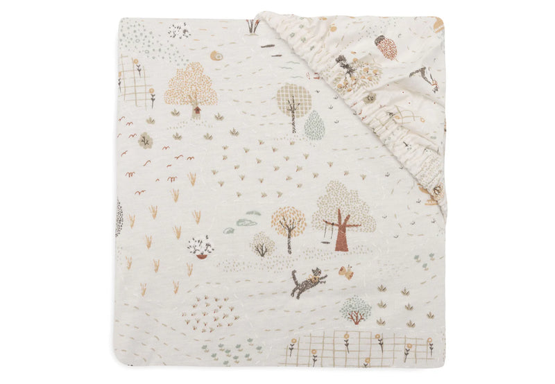 Jollein Fitted Sheet Jersey  60 x 120 cm Print