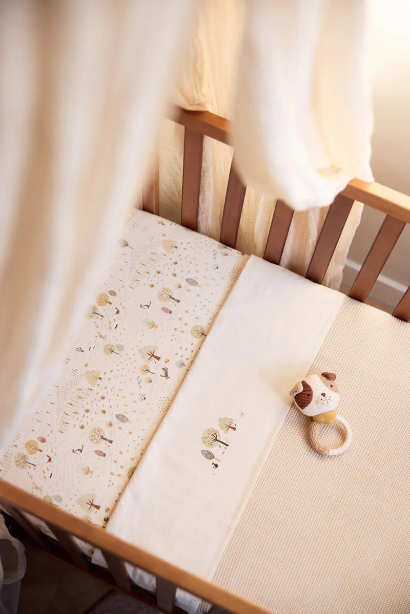 Jollein Fitted Sheet Jersey  60 x 120 cm Print