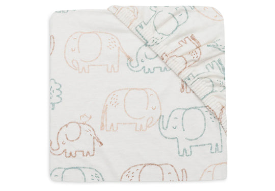 Jollein Fitted Sheet Jersey  60 x 120 cm Print