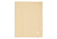 Jollein jacquard muslin blanket 75x100 in Vanilla