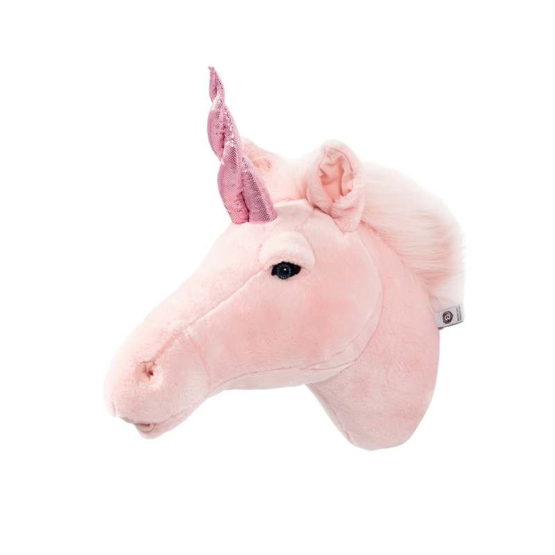 Wild & Soft Pink Unicorn Julia wall trophy