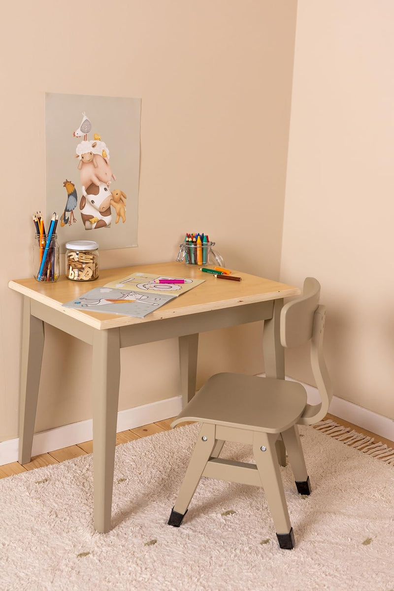 LD School Desk Olive FSC