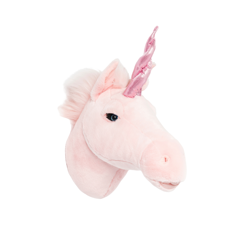 Wild & Soft Pink Unicorn Julia wall trophy detail