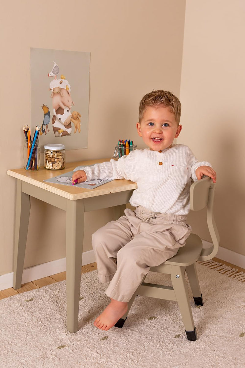 LD School Desk Olive FSC