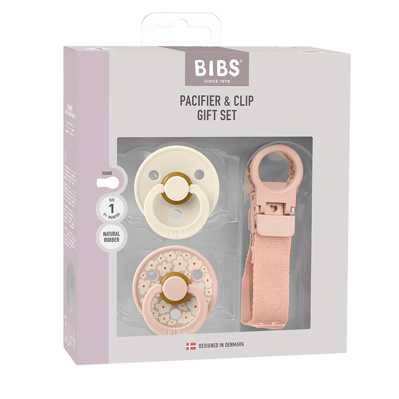 BIBS Pacifier and Loop Clip Gift Set