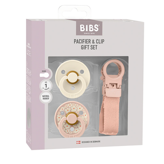 BIBS Pacifier and Loop Clip Gift Set
