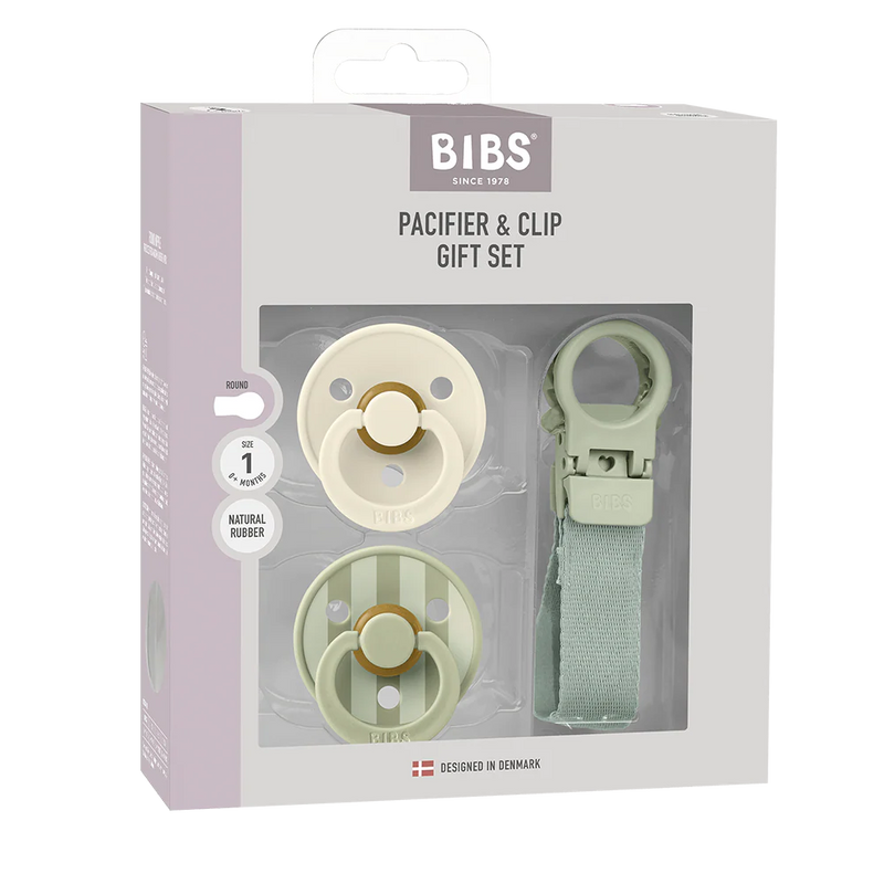 BIBS Pacifier and Loop Clip Gift Set
