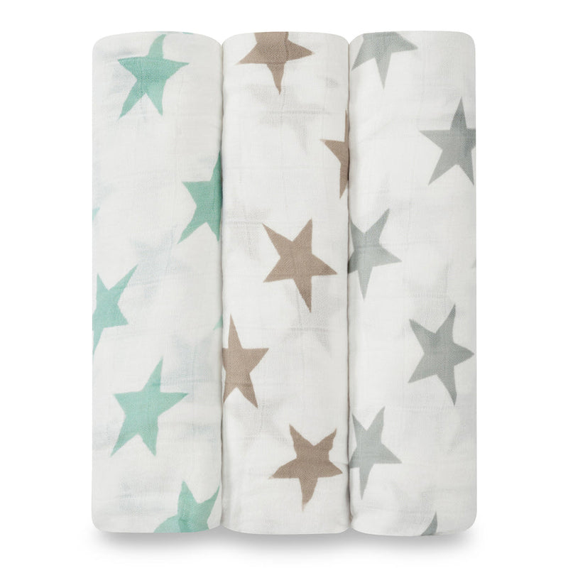A&A Silky Soft Swaddle  3 pack