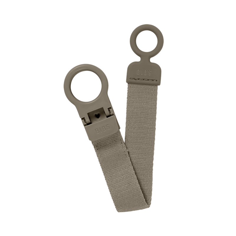 BIBS Pacifier Clip Loop Dark Oak