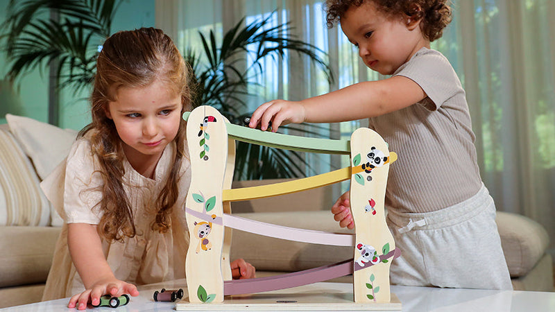 Tiny Love Boho Chic Wooden Car Race Ramp detail