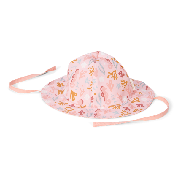 LD Reversible Hat Coral Sea/ Pink