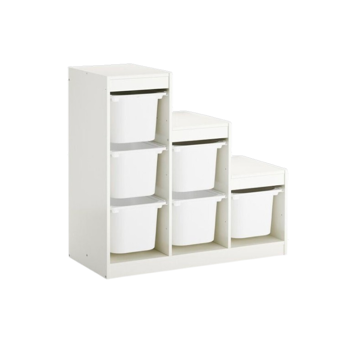 Trofast Element White 99x 44x 94cm + 6 boxes