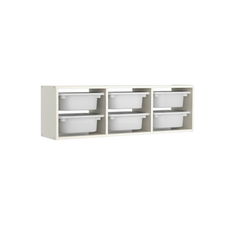 Trofast Wall Storage Combination + 6 boxes