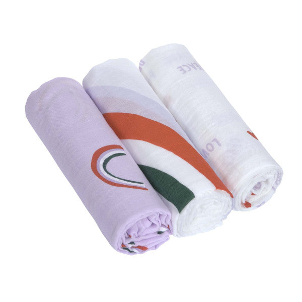 Heavenly soft Swaddle Large 3 pack