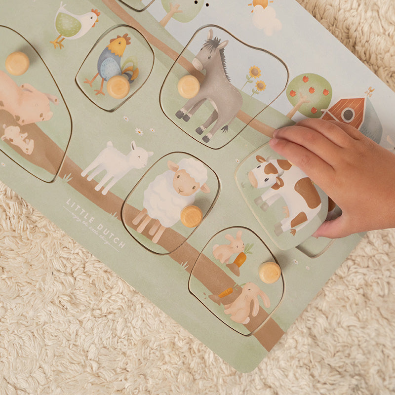 Ld Wooden Sounds Puzzle Little farm