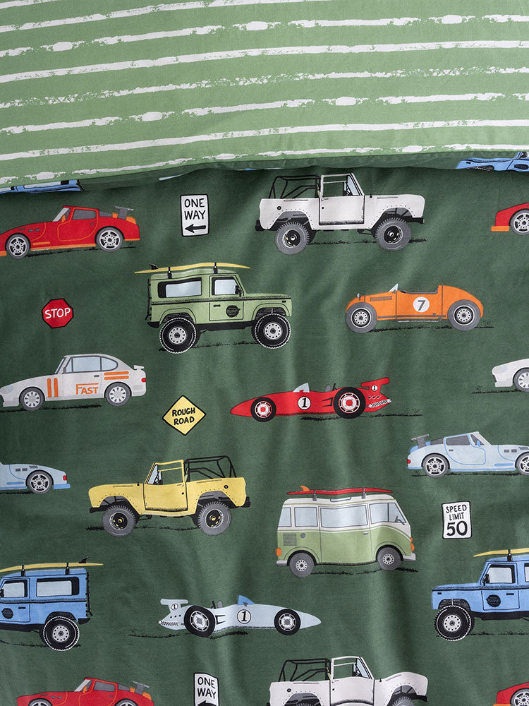 Duvet Cover Set Road Trip Olive