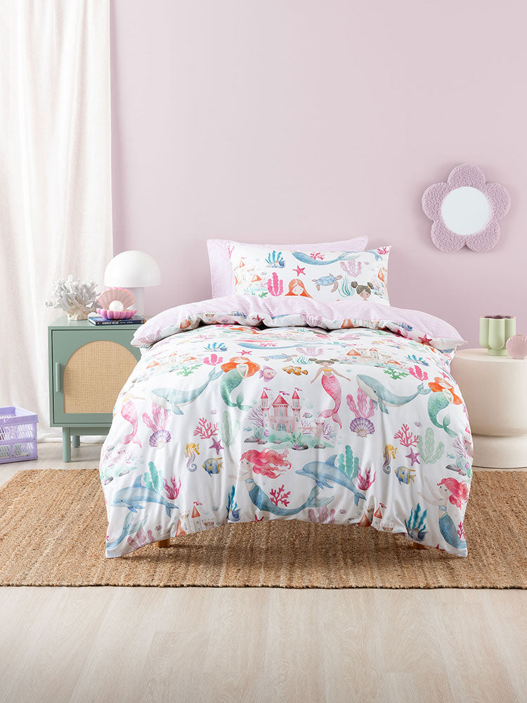 Mermaid Splash duvet cover set