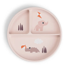 Done by Deer Stick&Stay compartment plate Playground Powder